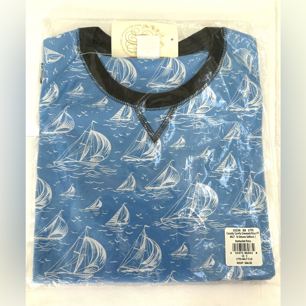 NWT! The Beaufort Bonnet TBBC Sailboat Crewneck size 10